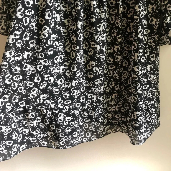 J. Crew Floral Chiffon Ruffle Sleeve Spring Prairie Tie Dress Small - Picture 8 of 8
